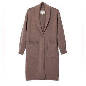 Ness knee length cardigan in like new condition. Colour is taupe